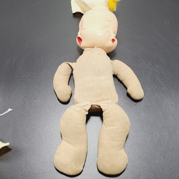 Antique 1940s Horsman 3 Face Composition Trudy Doll - Picture 8 of 11